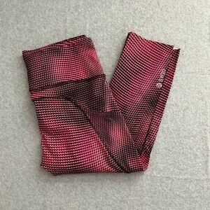 Lululemon Athletica Pink and Black Capris
